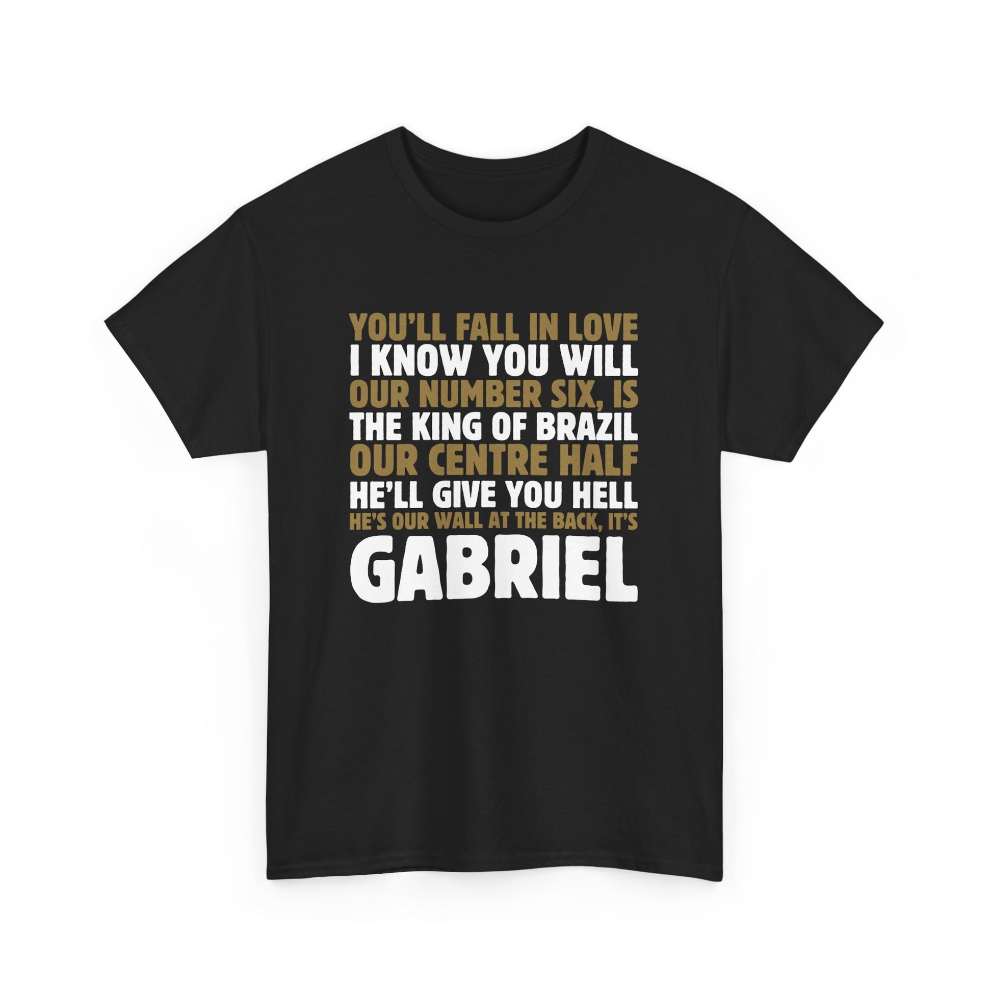 Exclusive Arsenal Gabriel Magalhães T-shirt with our unique © Design, perfect gift for a Gooner, wearable Arsenal Art present showing your love for the Gunners. Gabriel Magalhães| Arsenal Player Gabriel Magalhaes | Gabriel Magalhães Arsenal | Gabriel Magalhaes T-shirt | Gabriel Magalhães T-shirt | Gabriel Magalhaes Chant |  Gunner T-shirt | Arsenal mens | Arsenal mens T-Shirt | Periodic Table | Arsenal Clothing | Gooner Fashion | Arsenal T-shirt | Arsenal Art | Gooner T-shirt | Gift for him | Gift for Her |
