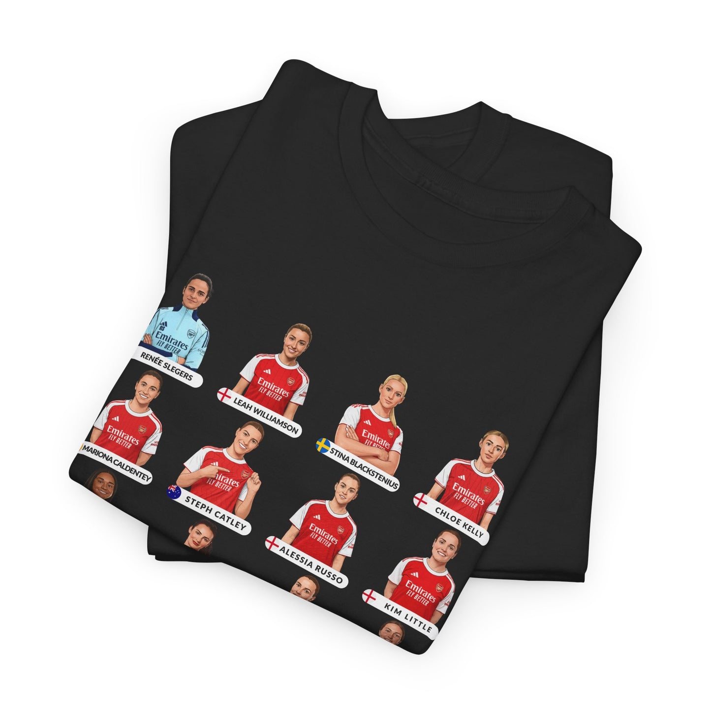Arsenal Women 2025-26 Squad T-Shirt | Gooner Fan Apparel