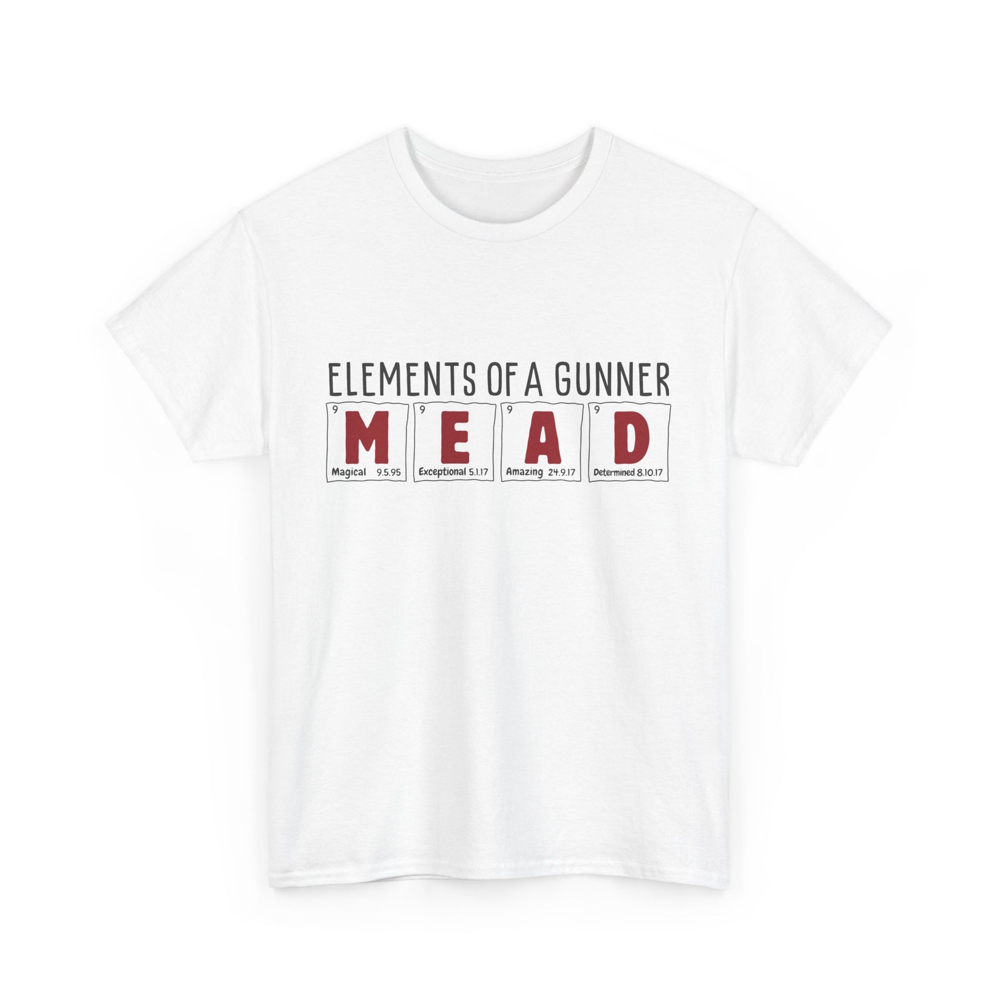 Beth Mead | Science of Football | Arsenal Science | Periodic Table | Arsenal men | Arsenal men T-Shirt | Arsenal women | Arsenal women |  Arsenal Clothing | Gooner Fashion | Arsenal T-shirt | Arsenal Art | Gooner T-shirt | Gift for him | Gift for Her | Gift for Gooner | Present for Gooner
