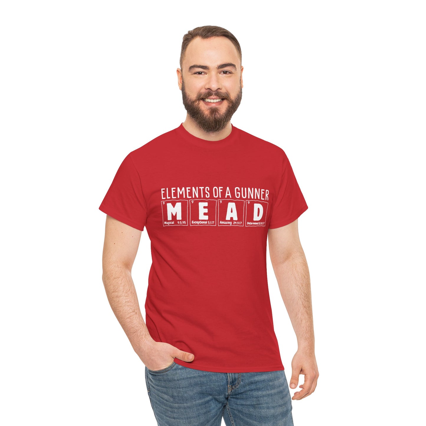 Beth Mead | Science of Football | Arsenal Science | Periodic Table | Arsenal men | Arsenal men T-Shirt | Arsenal women | Arsenal women |  Arsenal Clothing | Gooner Fashion | Arsenal T-shirt | Arsenal Art | Gooner T-shirt | Gift for him | Gift for Her | Gift for Gooner | Present for Gooner