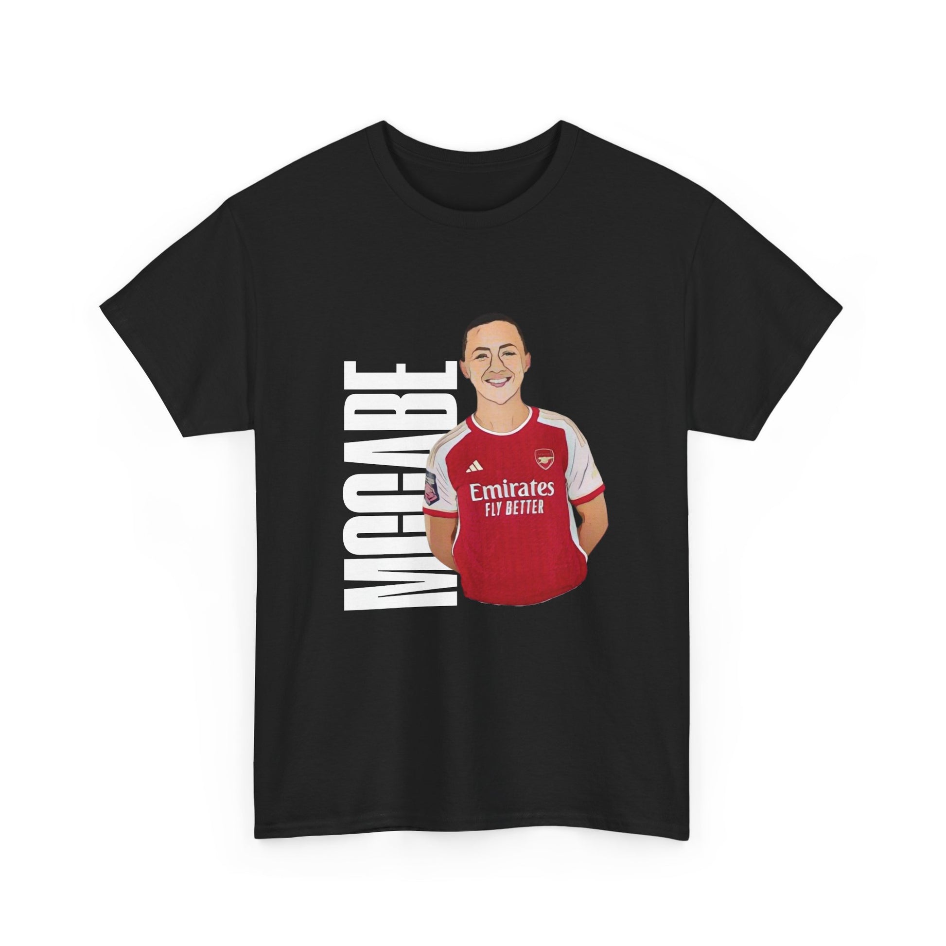 Katie McCabe T-shirt black | Arsenal Fan Gear | McCabe Arsenal Player
Stand out with this exclusive Arsenal Fan Katie McCabe T-shirt with our unique© Design. Perfect gift for a Gooner, wearable Arsenal Art present showing your love for the Gunners.