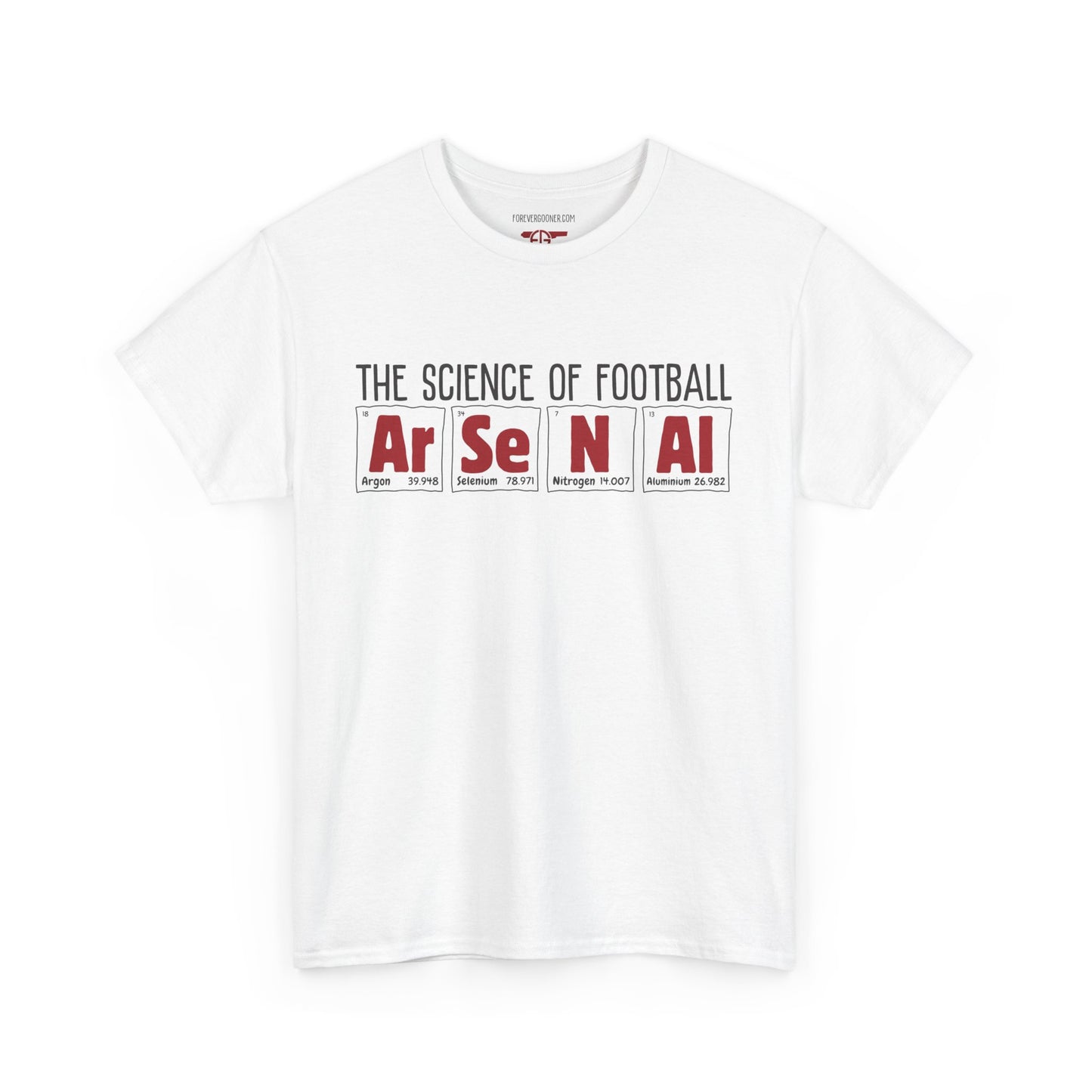 Arsenal Science | Periodic Table | Arsenal men | Arsenal men T-Shirt | Arsenal women | Arsenal women |  Arsenal Clothing | Gooner Fashion | Arsenal T-shirt | Arsenal Art | Gooner T-shirt | Gift for him | Gift for Her | Gift for Gooner | Present for Gooner