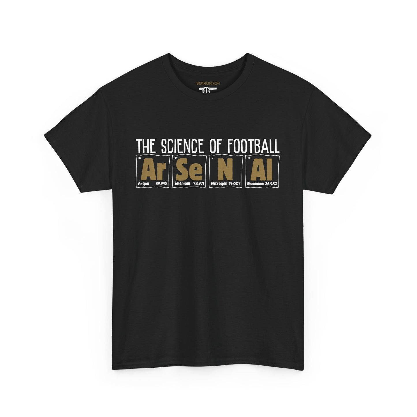 Arsenal Fan T-shirt | The Science of Football | Arsenal Periodic Table