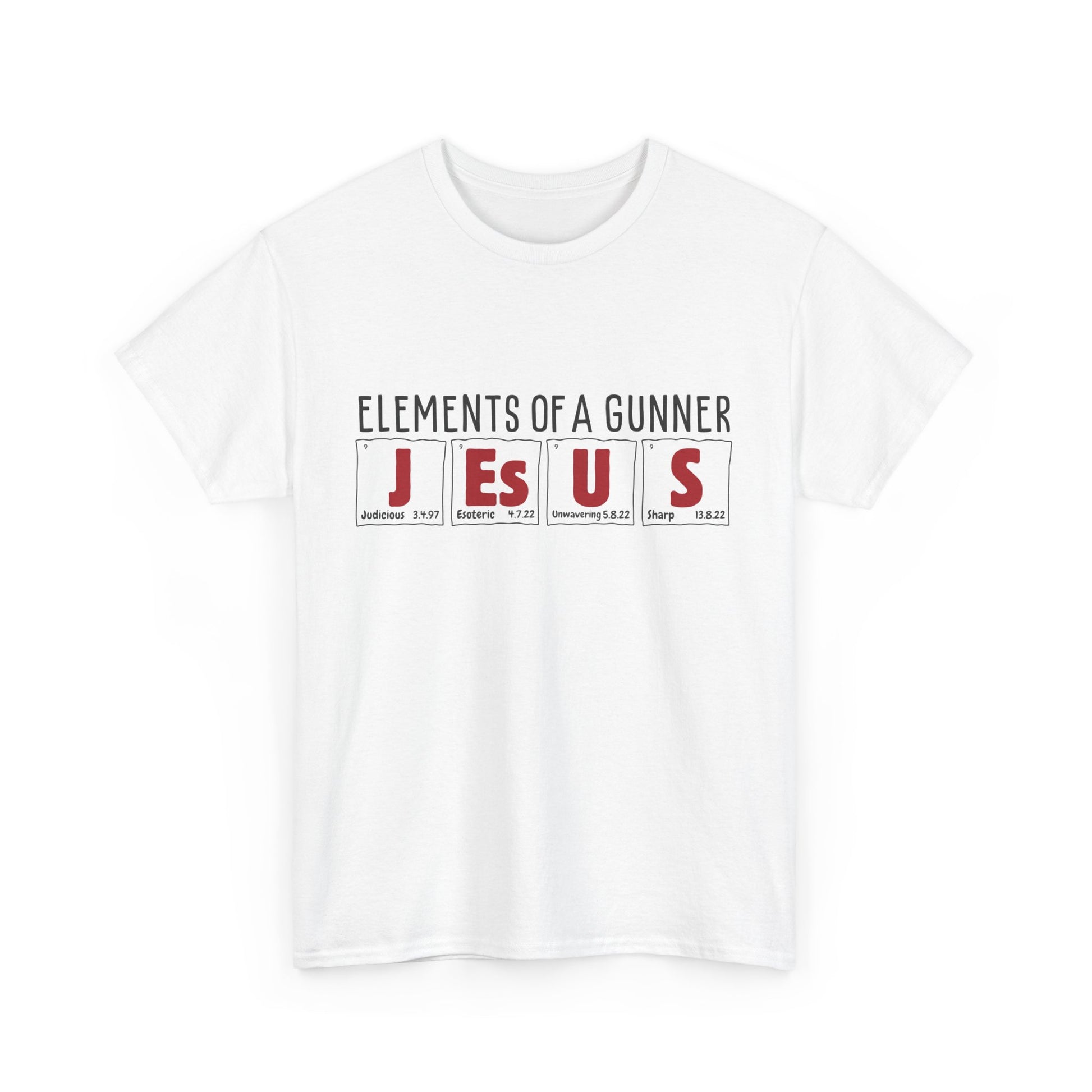 Gabriel Jesus | Science of Football | Arsenal Science | Periodic Table | Arsenal men | Arsenal men T-Shirt | Arsenal women | Arsenal women |  Arsenal Clothing | Gooner Fashion | Arsenal T-shirt | Arsenal Art | Gooner T-shirt | Gift for him | Gift for Her | Gift for Gooner | Present for Gooner