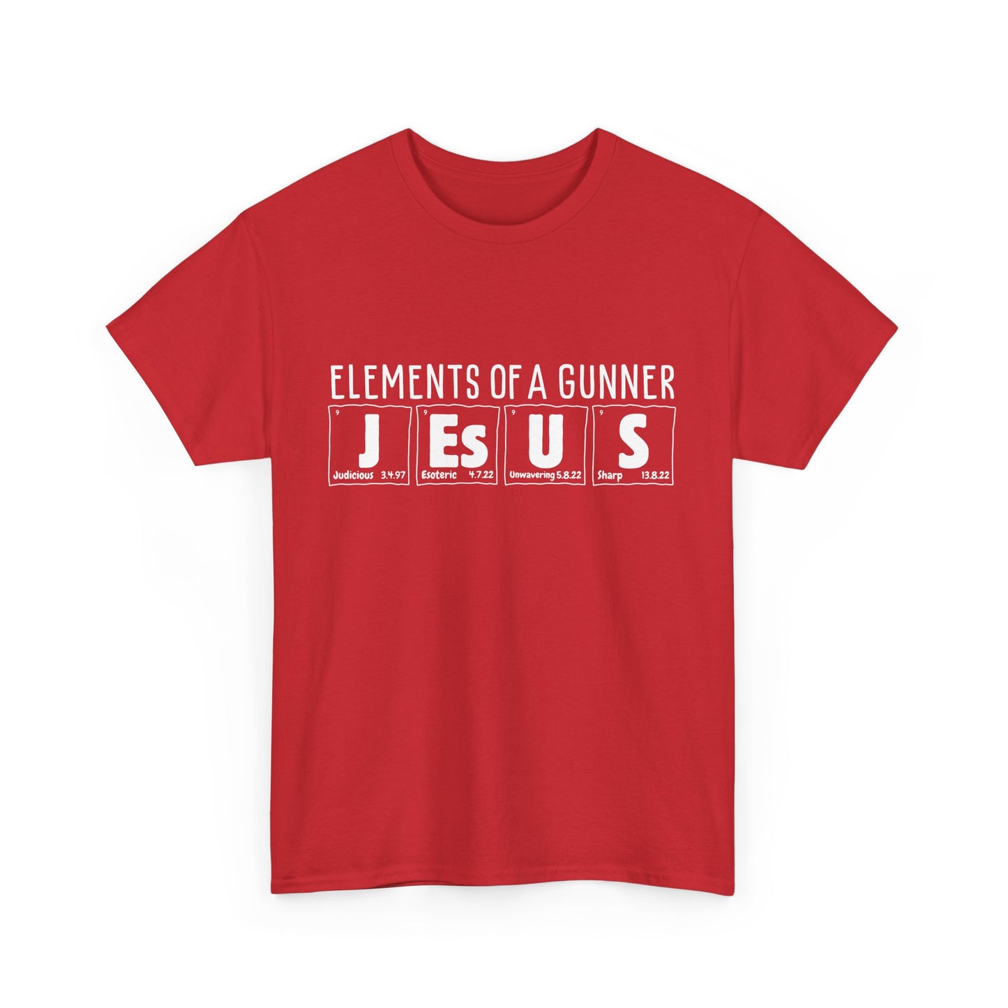 Gabriel Jesus | Science of Football | Arsenal Science | Periodic Table | Arsenal men | Arsenal men T-Shirt | Arsenal women | Arsenal women |  Arsenal Clothing | Gooner Fashion | Arsenal T-shirt | Arsenal Art | Gooner T-shirt | Gift for him | Gift for Her | Gift for Gooner | Present for Gooner