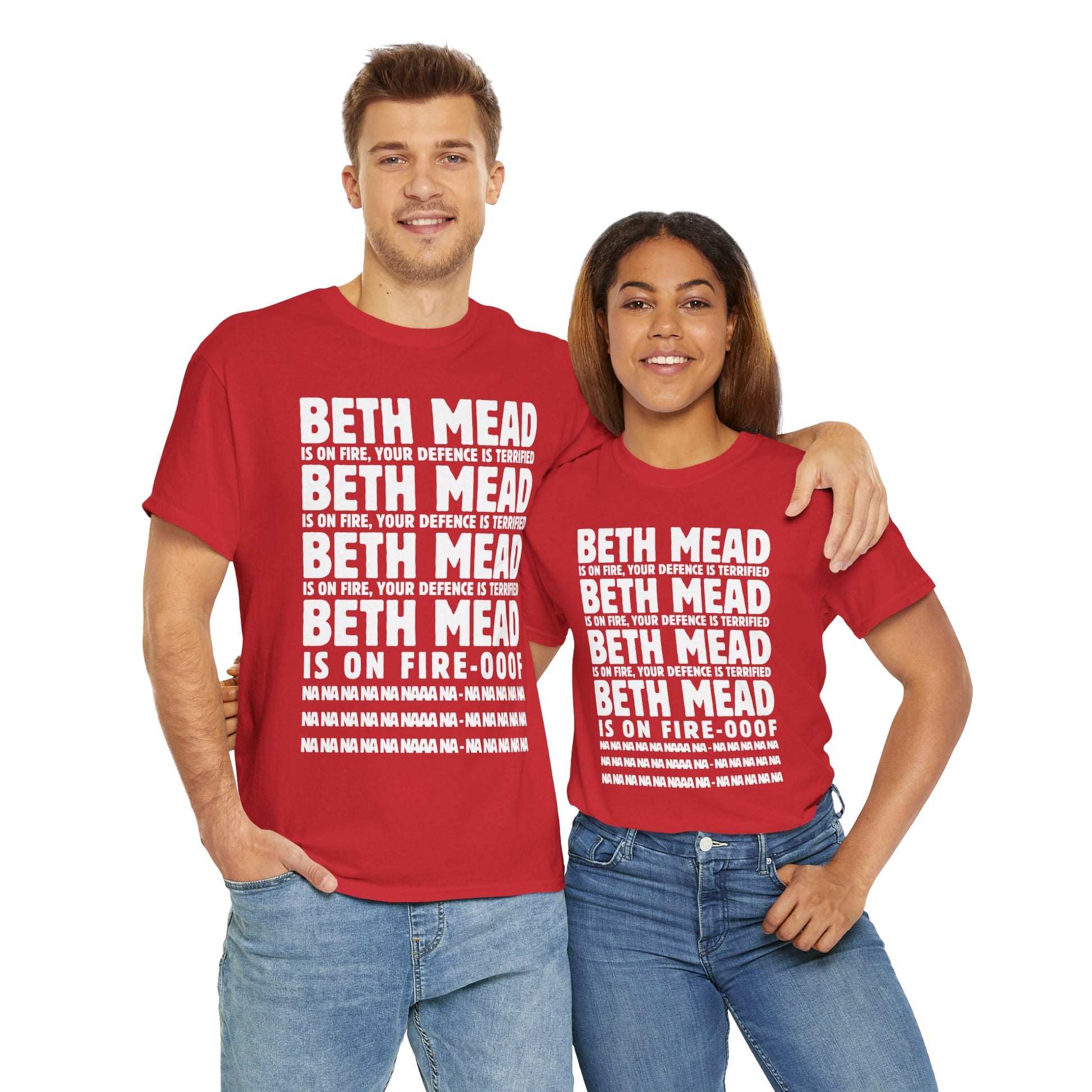 Exclusive Arsenal Fan Beth Mead T-shirt with our unique © Design. Perfect gift for a Gooner, wearable Arsenal Art present showing your love for the Gunners.
Beth Mead | Arsenal Player Beth Mead | Beth Mead T-shirt  | Mead Arsenal | Mead T-shirt | Beth Mead Chant | Gunner T-shirt | Arsenal women | Arsenal women T-Shirt | Periodic Table | Arsenal Clothing | Gooner Fashion | Arsenal T-shirt | Arsenal Art | Gooner T-shirt | Gift for him | Gift for Her | Gift for Gooner | Present for Gooner