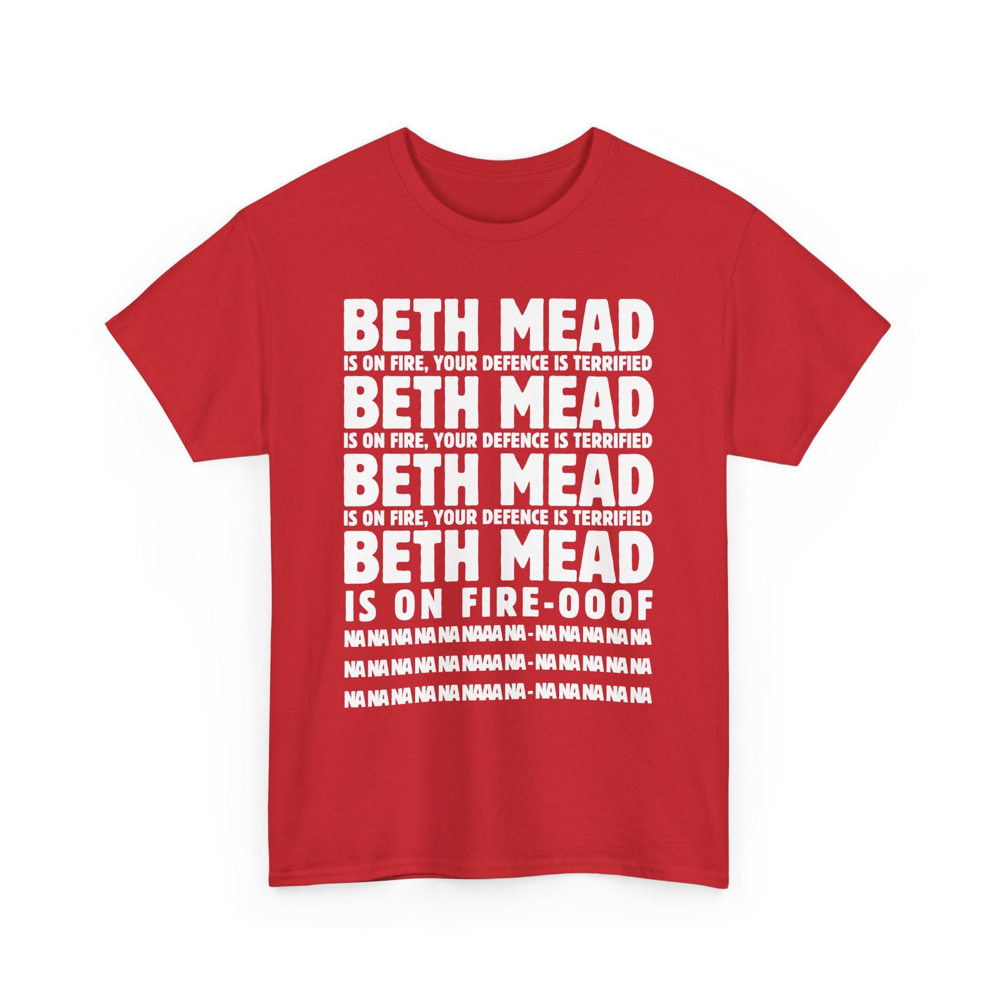 Exclusive Arsenal Fan Beth Mead T-shirt with our unique © Design. Perfect gift for a Gooner, wearable Arsenal Art present showing your love for the Gunners.
Beth Mead | Arsenal Player Beth Mead | Beth Mead T-shirt  | Mead Arsenal | Mead T-shirt | Beth Mead Chant | Gunner T-shirt | Arsenal women | Arsenal women T-Shirt | Periodic Table | Arsenal Clothing | Gooner Fashion | Arsenal T-shirt | Arsenal Art | Gooner T-shirt | Gift for him | Gift for Her | Gift for Gooner | Present for Gooner