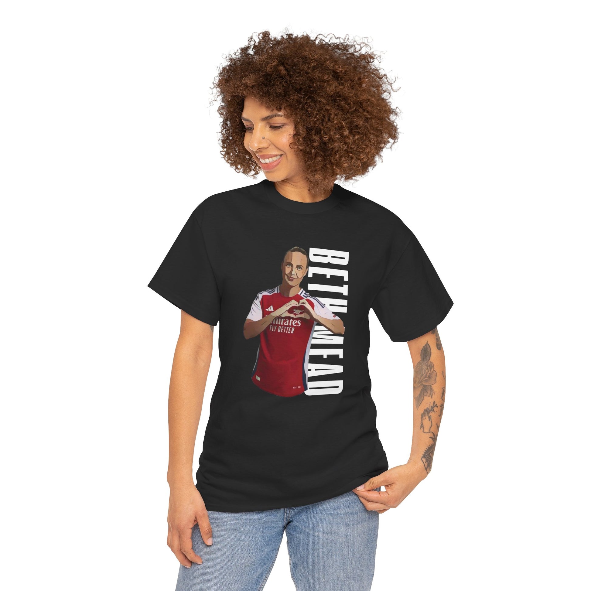 Exclusive Arsenal Beth Mead T-shirt with our unique © Design, perfect gift for a Gooner, wearable Arsenal Art present showing your love for the Gunners. Beth Mead | Arsenal Player Beth Mead| Beth Mead Arsenal | Beth Mead T-shirt | Beth Mead Chant | Gunner T-shirt | Arsenal women's | Arsenal women's T-Shirt | Periodic Table | Arsenal Clothing | Gooner Fashion | Arsenal T-shirt | Arsenal Art | Gooner T-shirt | Gift for him | Gift for Her | Gift for Gooner | Present for Gooner