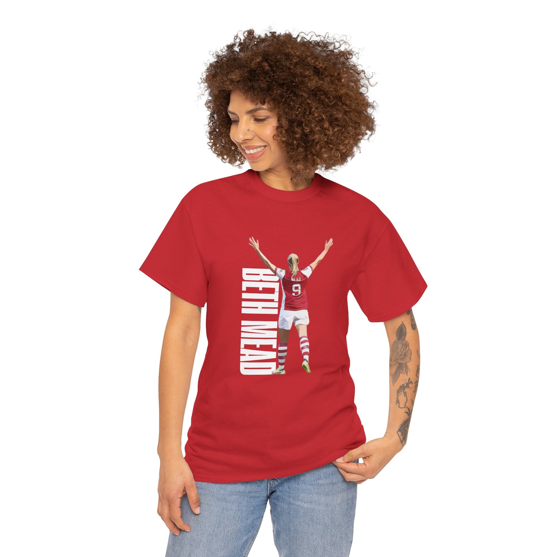 Exclusive Arsenal Beth Mead T-shirt with our unique © Design, perfect gift for a Gooner, wearable Arsenal Art present showing your love for the Gunners. Beth Mead | Arsenal Player Beth Mead| Beth Mead Arsenal | Beth Mead T-shirt | Beth Mead Chant | Gunner T-shirt | Arsenal women's | Arsenal women's T-Shirt | Periodic Table | Arsenal Clothing | Gooner Fashion | Arsenal T-shirt | Arsenal Art | Gooner T-shirt | Gift for him | Gift for Her | Gift for Gooner | Present for Gooner
