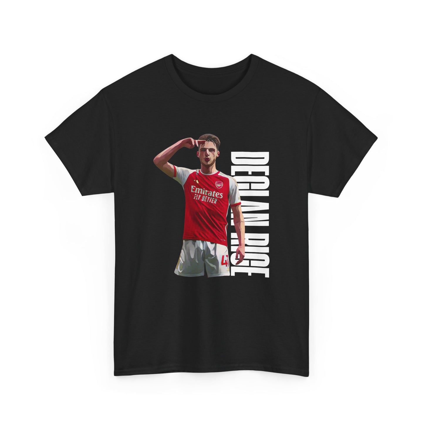 Exclusive Arsenal Fan Declan Rice T-shirt with our unique © Design. Perfect gift for a Gooner, wearable Arsenal Art present showing your love for the Gunners. Declan Rice | Arsenal Player Declan Rice | Declan Rice T-shirt  | Rice Arsenal | Declan Rice Chant | Gunner T-shirt | Arsenal women's | Arsenal women's T-Shirt | Periodic Table | Arsenal Clothing | Gooner Fashion | Arsenal T-shirt | Arsenal Art | Gooner T-shirt | Gift for him | Gift for Her | Gift for Gooner | Present for Gooner