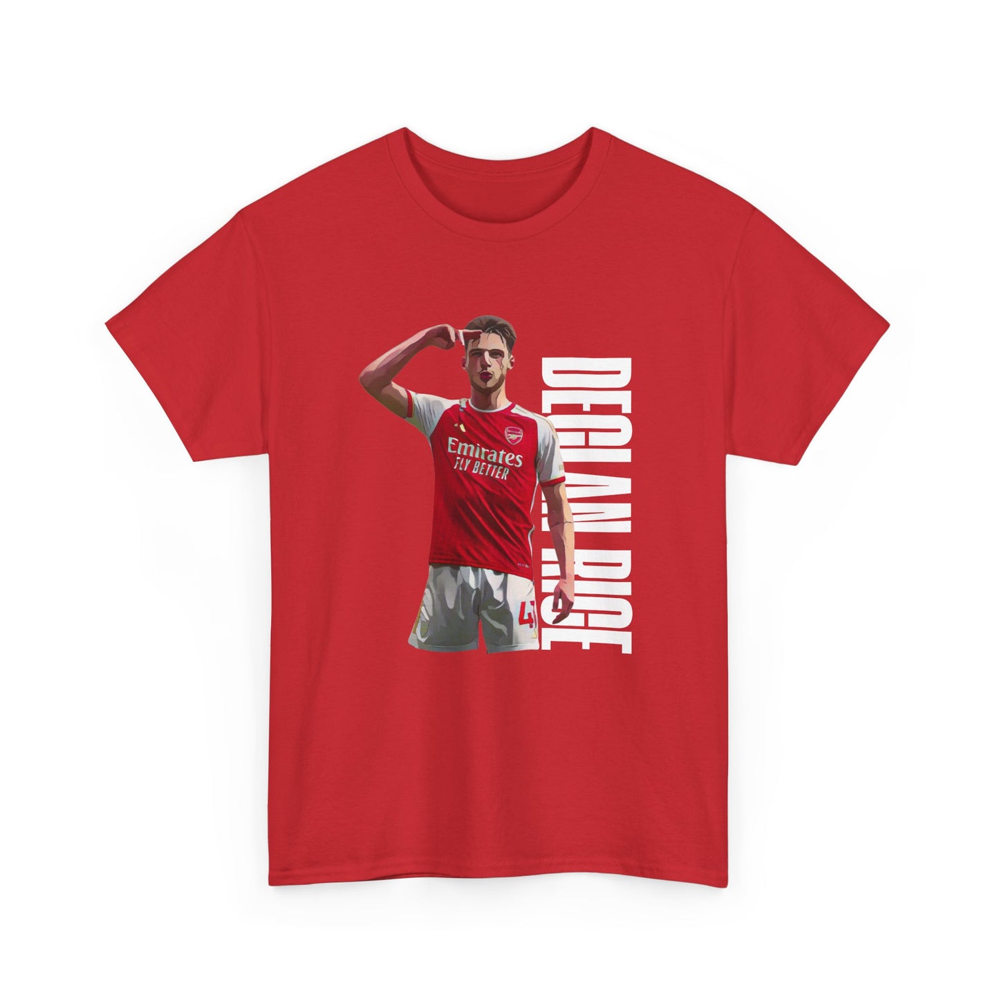 Exclusive Arsenal Fan Declan Rice T-shirt with our unique © Design. Perfect gift for a Gooner, wearable Arsenal Art present showing your love for the Gunners. Declan Rice | Arsenal Player Declan Rice | Declan Rice T-shirt  | Rice Arsenal | Declan Rice Chant | Gunner T-shirt | Arsenal women's | Arsenal women's T-Shirt | Periodic Table | Arsenal Clothing | Gooner Fashion | Arsenal T-shirt | Arsenal Art | Gooner T-shirt | Gift for him | Gift for Her | Gift for Gooner | Present for Gooner