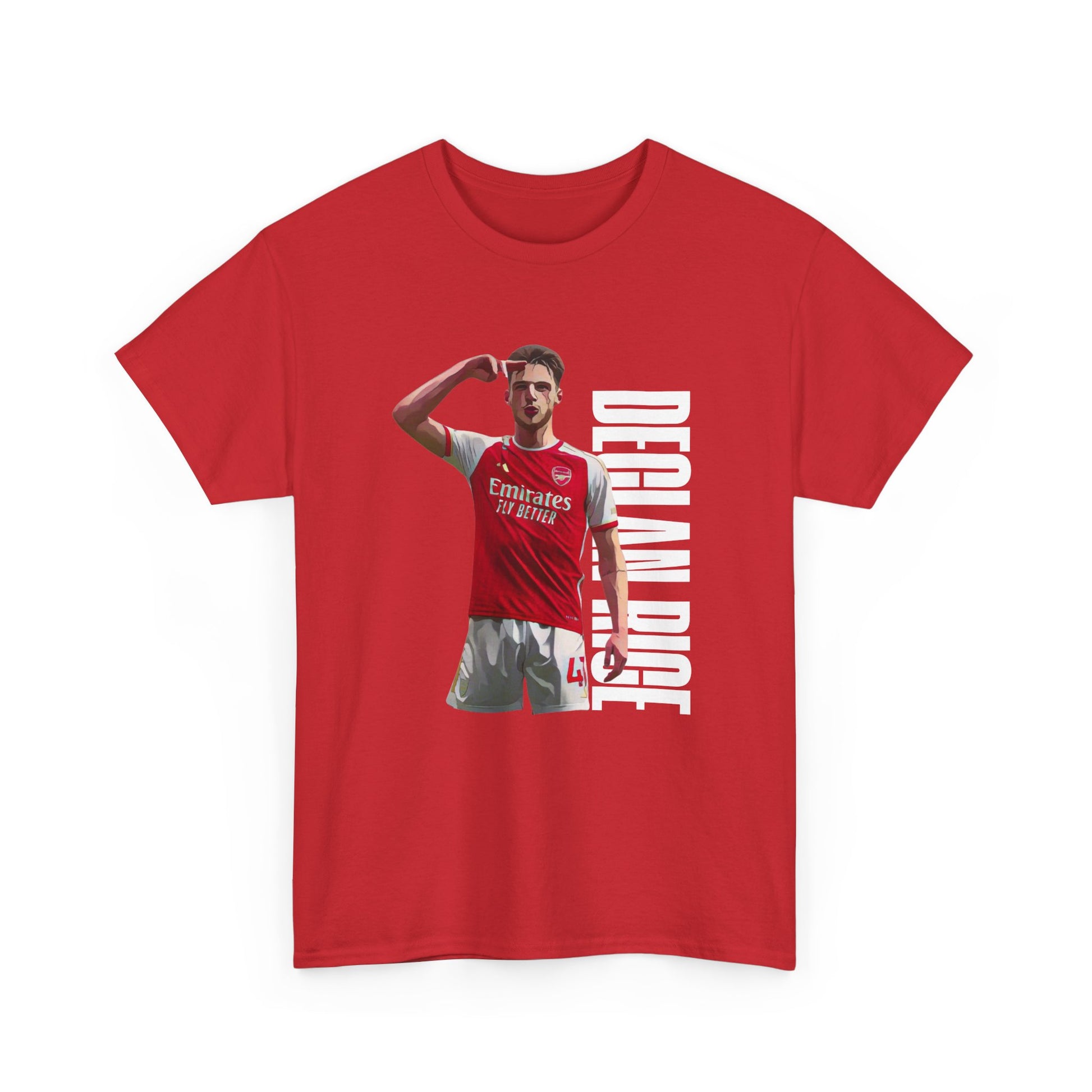 Exclusive Arsenal Fan Declan Rice T-shirt with our unique © Design. Perfect gift for a Gooner, wearable Arsenal Art present showing your love for the Gunners. Declan Rice | Arsenal Player Declan Rice | Declan Rice T-shirt  | Rice Arsenal | Declan Rice Chant | Gunner T-shirt | Arsenal women's | Arsenal women's T-Shirt | Periodic Table | Arsenal Clothing | Gooner Fashion | Arsenal T-shirt | Arsenal Art | Gooner T-shirt | Gift for him | Gift for Her | Gift for Gooner | Present for Gooner
