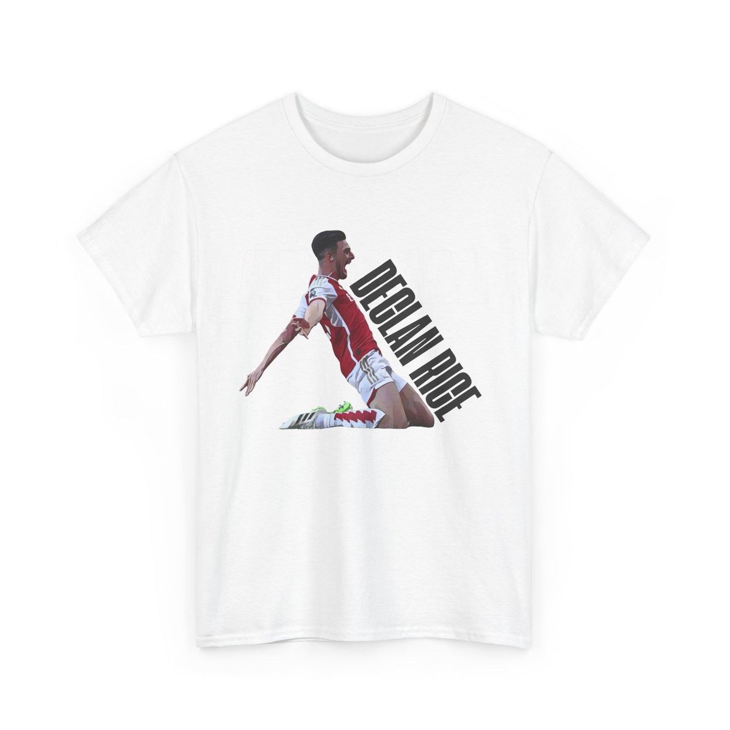 Exclusive Arsenal Fan Declan Rice T-shirt with our unique © Design. Perfect gift for a Gooner, wearable Arsenal Art present showing your love for the Gunners. Declan Rice | Arsenal Player Declan Rice | Declan Rice T-shirt  | Rice Arsenal | Declan Rice Chant | Gunner T-shirt | Arsenal women's | Arsenal women's T-Shirt | Periodic Table | Arsenal Clothing | Gooner Fashion | Arsenal T-shirt | Arsenal Art | Gooner T-shirt | Gift for him | Gift for Her | Gift for Gooner | Present for Gooner