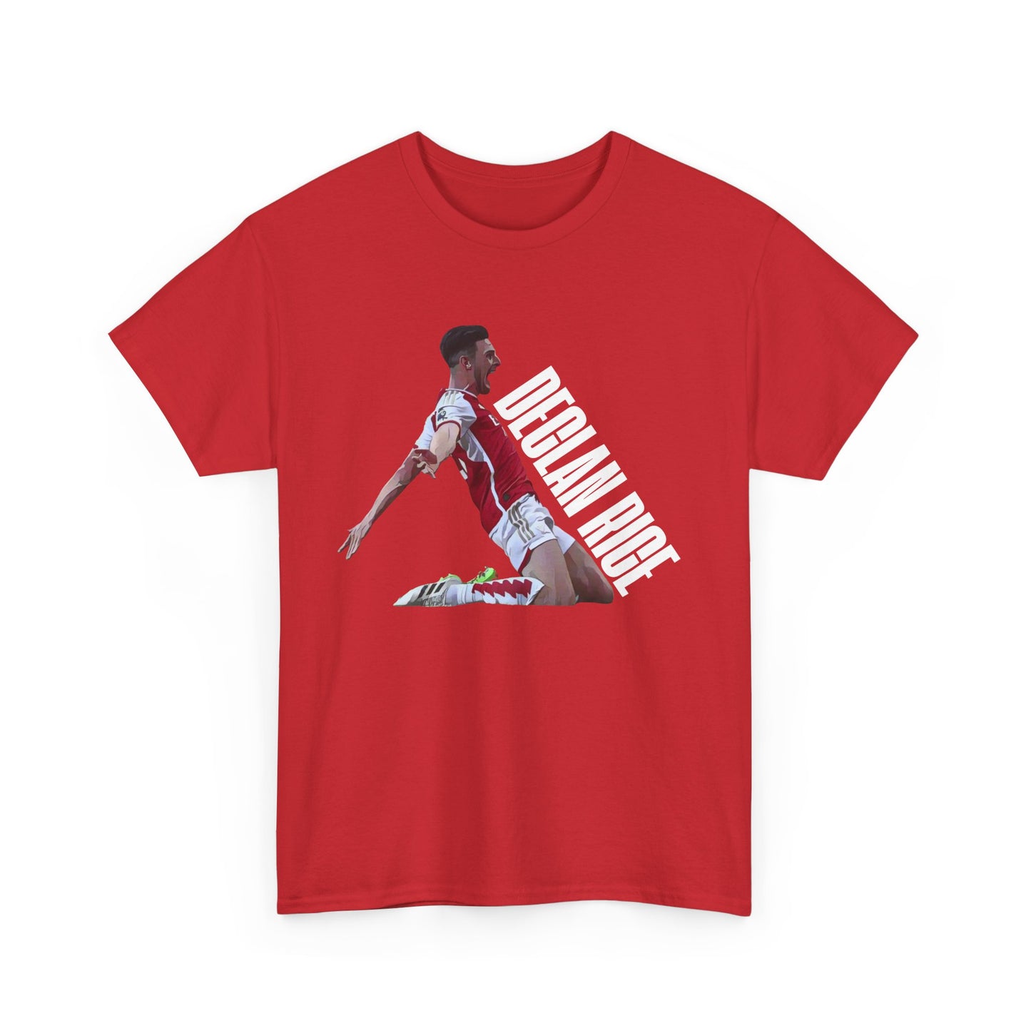 Exclusive Arsenal Fan Declan Rice T-shirt with our unique © Design. Perfect gift for a Gooner, wearable Arsenal Art present showing your love for the Gunners. Declan Rice | Arsenal Player Declan Rice | Declan Rice T-shirt  | Rice Arsenal | Declan Rice Chant | Gunner T-shirt | Arsenal women's | Arsenal women's T-Shirt | Periodic Table | Arsenal Clothing | Gooner Fashion | Arsenal T-shirt | Arsenal Art | Gooner T-shirt | Gift for him | Gift for Her | Gift for Gooner | Present for Gooner