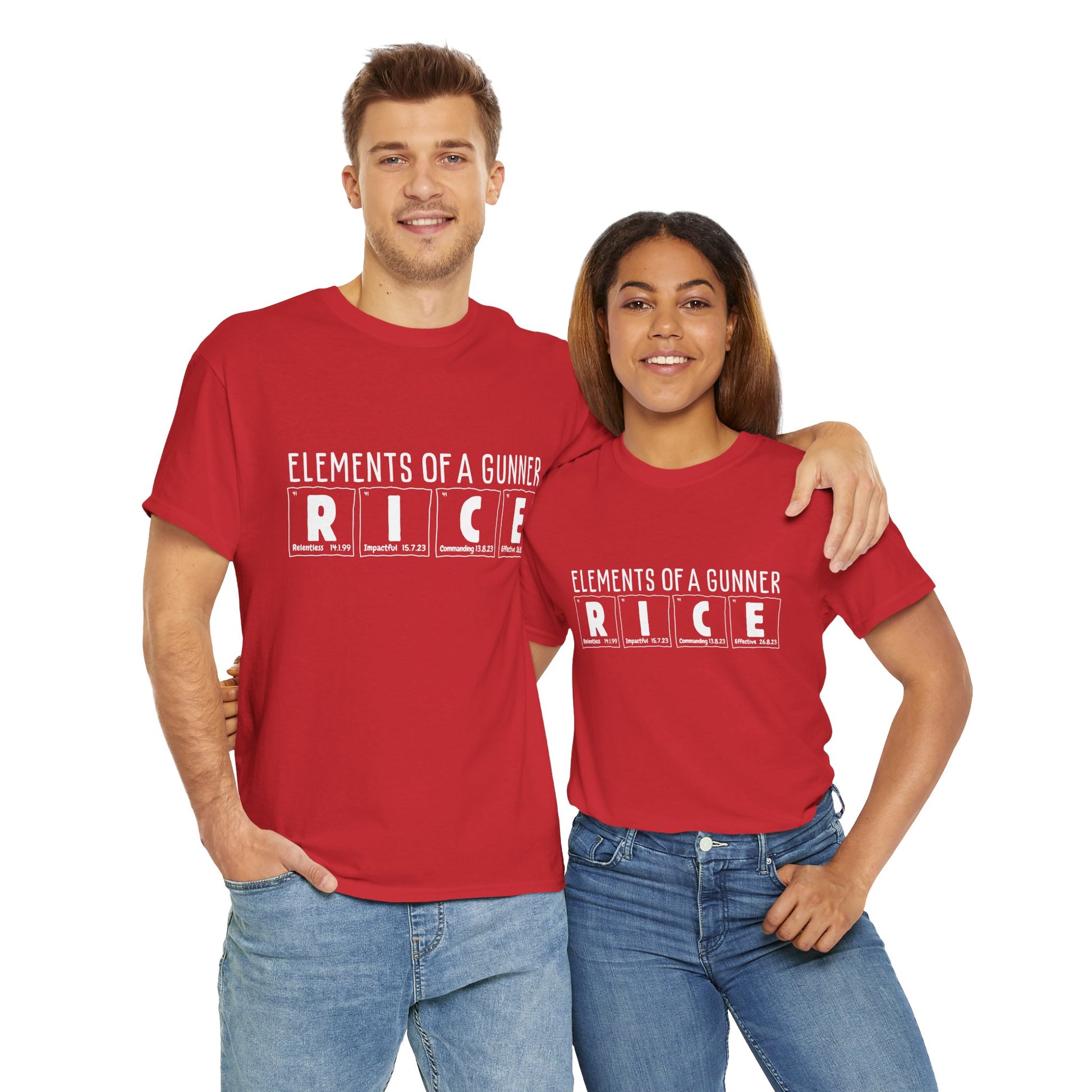 Declan Rice | Science of Football | Arsenal Science | Periodic Table | Arsenal men | Arsenal men T-Shirt | Arsenal women | Arsenal women |  Arsenal Clothing | Gooner Fashion | Arsenal T-shirt | Arsenal Art | Gooner T-shirt | Gift for him | Gift for Her | Gift for Gooner | Present for Gooner