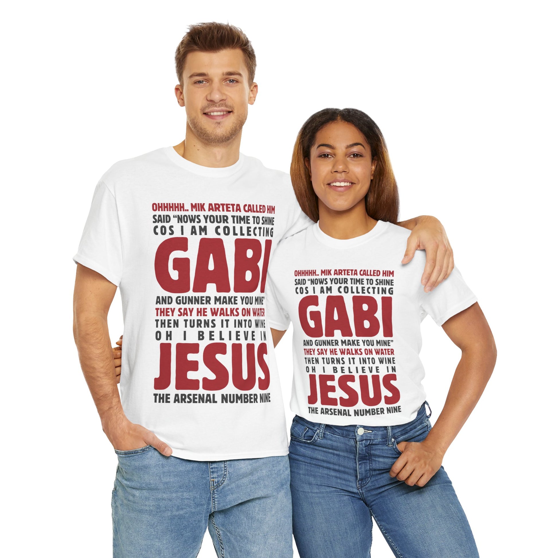 Exclusive Arsenal Fan Gabriel Jesus T-shirt with our unique © Design. Perfect gift for a Gooner, wearable Arsenal Art present showing your love for the Gunners.
Gabriel Jesus | Arsenal Player Gabriel Jesus | Gabriel Jesus T-shirt  | Jesus Arsenal | Jesus T-shirt | Gabriel Jesus Chant | Gunner T-shirt | Arsenal men | Arsenal men T-Shirt | Periodic Table | Arsenal Clothing | Gooner Fashion | Arsenal T-shirt | Arsenal Art | Gooner T-shirt | Gift for him | Gift for Her | Gift for Gooner | Present for Gooner