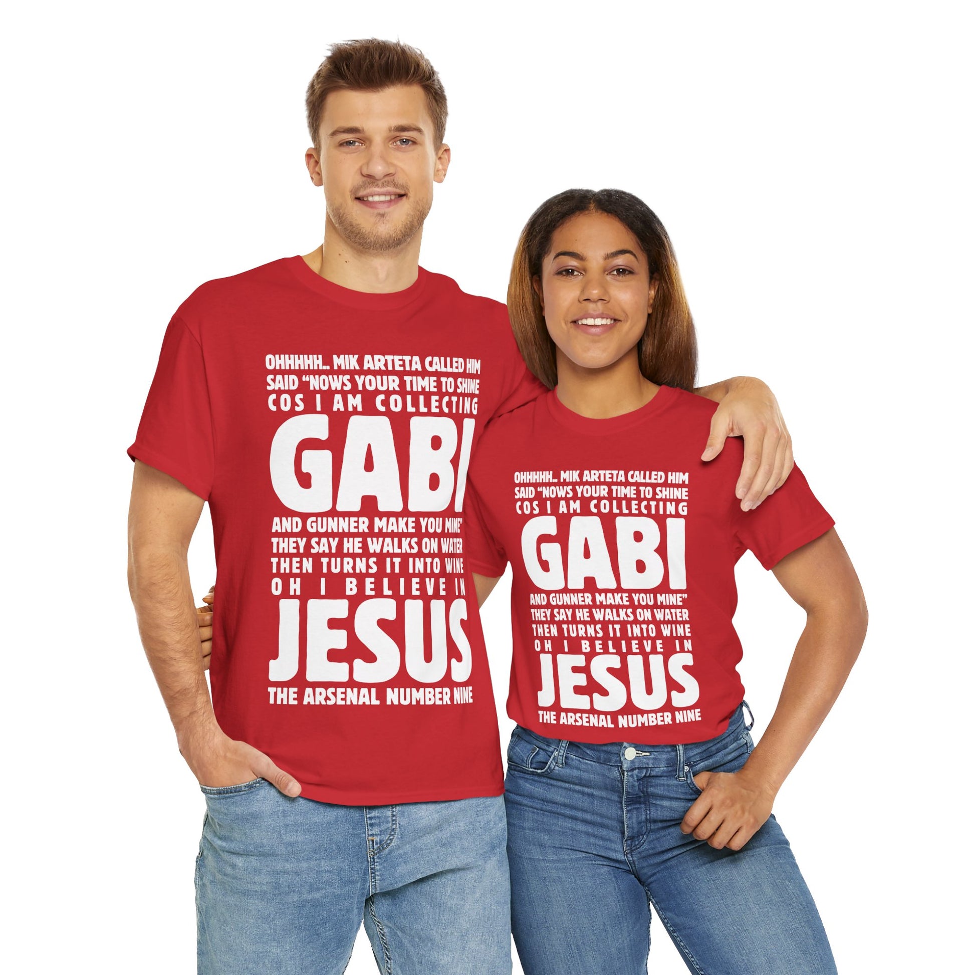 Exclusive Arsenal Fan Gabriel Jesus T-shirt with our unique © Design. Perfect gift for a Gooner, wearable Arsenal Art present showing your love for the Gunners.
Gabriel Jesus | Arsenal Player Gabriel Jesus | Gabriel Jesus T-shirt  | Jesus Arsenal | Jesus T-shirt | Gabriel Jesus Chant | Gunner T-shirt | Arsenal men | Arsenal men T-Shirt | Periodic Table | Arsenal Clothing | Gooner Fashion | Arsenal T-shirt | Arsenal Art | Gooner T-shirt | Gift for him | Gift for Her | Gift for Gooner | Present for Gooner
