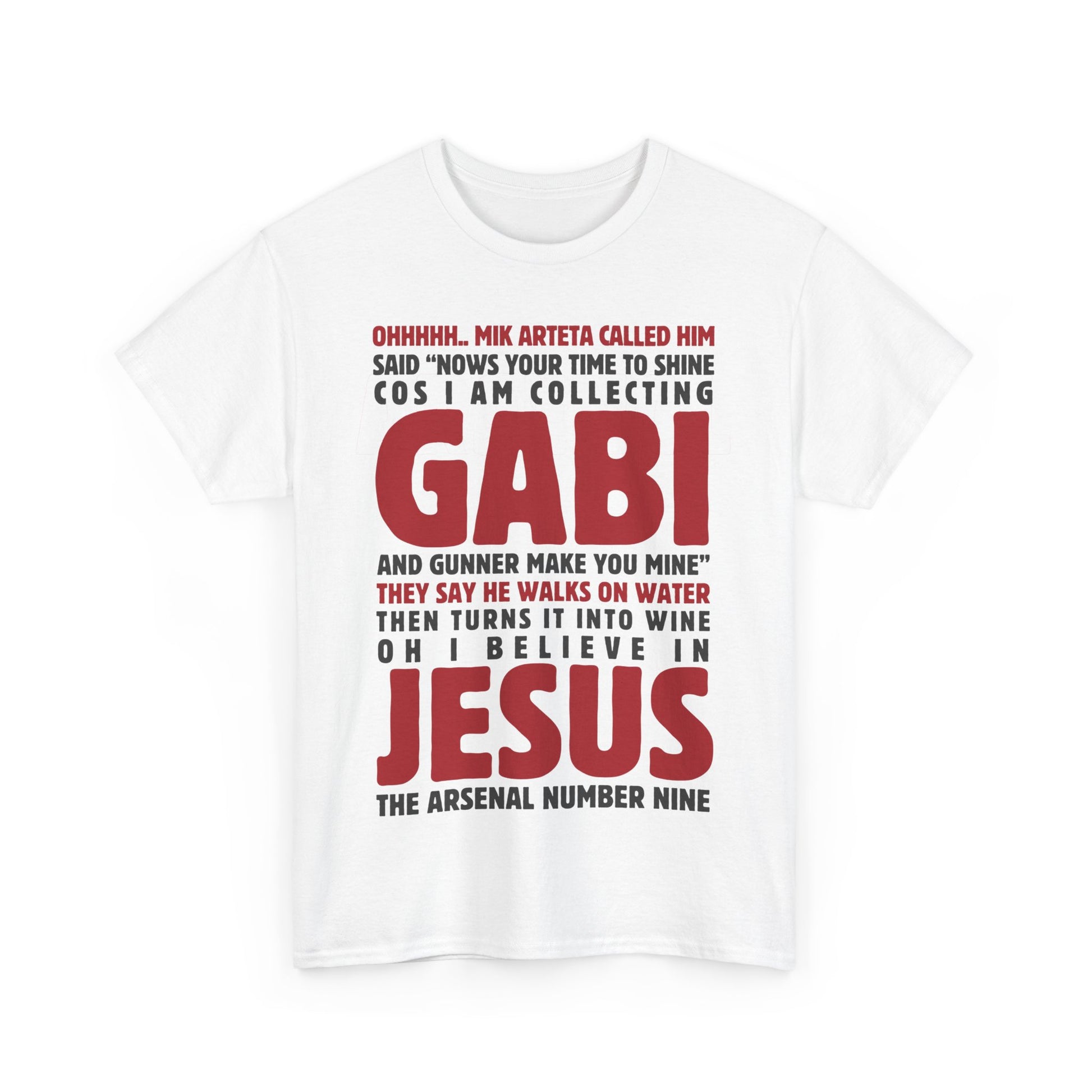 Exclusive Arsenal Fan Gabriel Jesus T-shirt with our unique © Design. Perfect gift for a Gooner, wearable Arsenal Art present showing your love for the Gunners.
Gabriel Jesus | Arsenal Player Gabriel Jesus | Gabriel Jesus T-shirt  | Jesus Arsenal | Jesus T-shirt | Gabriel Jesus Chant | Gunner T-shirt | Arsenal men | Arsenal men T-Shirt | Periodic Table | Arsenal Clothing | Gooner Fashion | Arsenal T-shirt | Arsenal Art | Gooner T-shirt | Gift for him | Gift for Her | Gift for Gooner | Present for Gooner