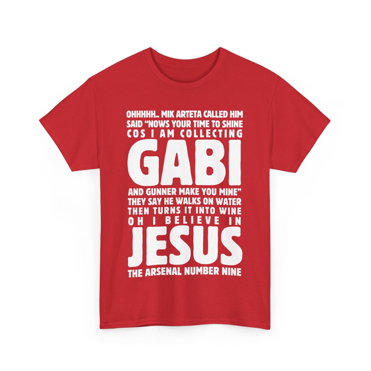 Exclusive Arsenal Fan Gabriel Jesus T-shirt with our unique © Design. Perfect gift for a Gooner, wearable Arsenal Art present showing your love for the Gunners.
Gabriel Jesus | Arsenal Player Gabriel Jesus | Gabriel Jesus T-shirt  | Jesus Arsenal | Jesus T-shirt | Gabriel Jesus Chant | Gunner T-shirt | Arsenal men | Arsenal men T-Shirt | Periodic Table | Arsenal Clothing | Gooner Fashion | Arsenal T-shirt | Arsenal Art | Gooner T-shirt | Gift for him | Gift for Her | Gift for Gooner | Present for Gooner