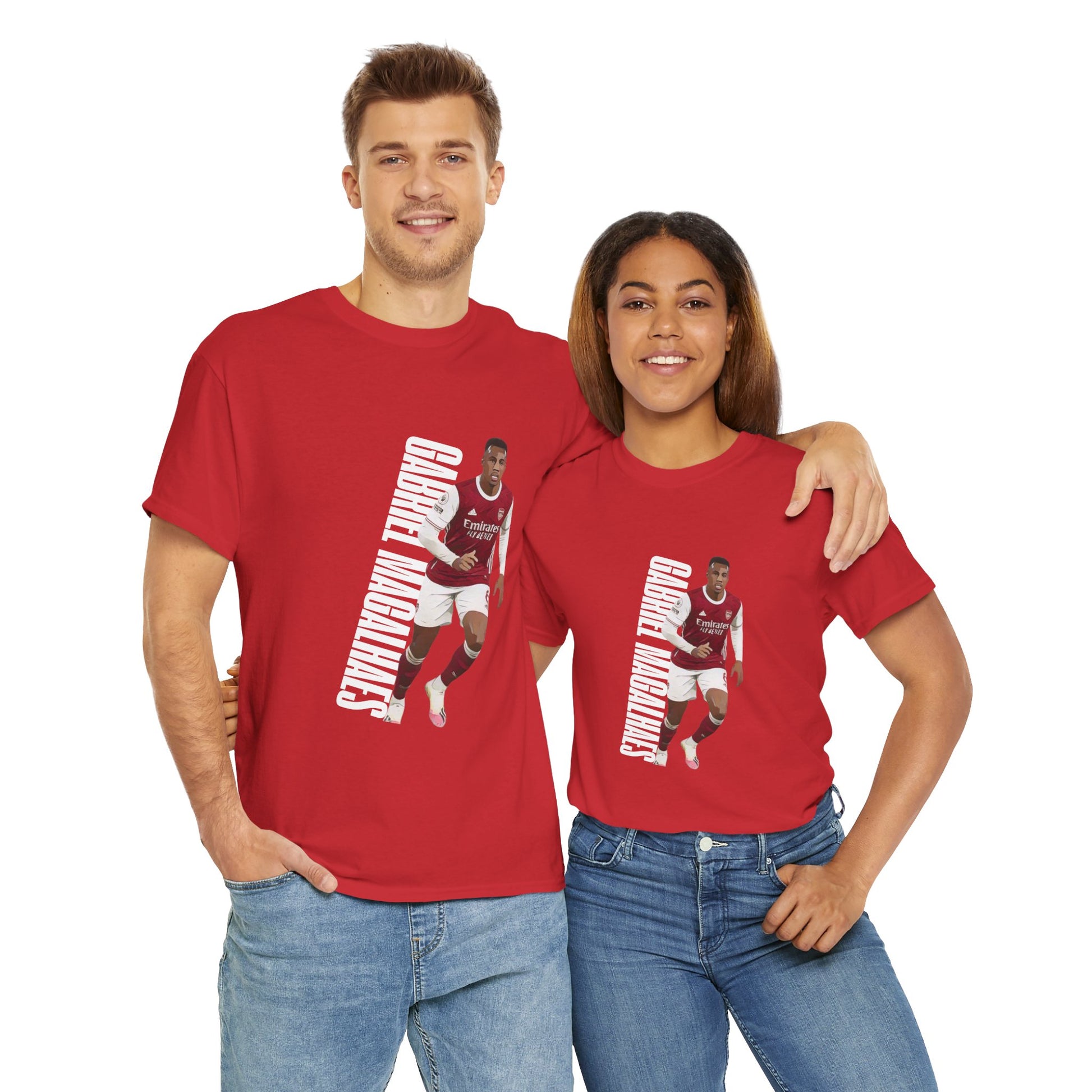 Exclusive Arsenal Gabriel Magalhães T-shirt with our unique © Design, perfect gift for a Gooner, wearable Arsenal Art present showing your love for the Gunners. Gabriel Magalhães| Arsenal Player Gabriel Magalhaes | Gabriel Magalhães Arsenal | Gabriel Magalhaes T-shirt | Gabriel MagalhãesT-shirt | Gunner T-shirt | Arsenal mens | Arsenal mens T-Shirt | Periodic Table | Arsenal Clothing | Gooner Fashion | Arsenal T-shirt | Arsenal Art | Gooner T-shirt | Gift for him | Gift for Her | Gift for Gooner | Present f