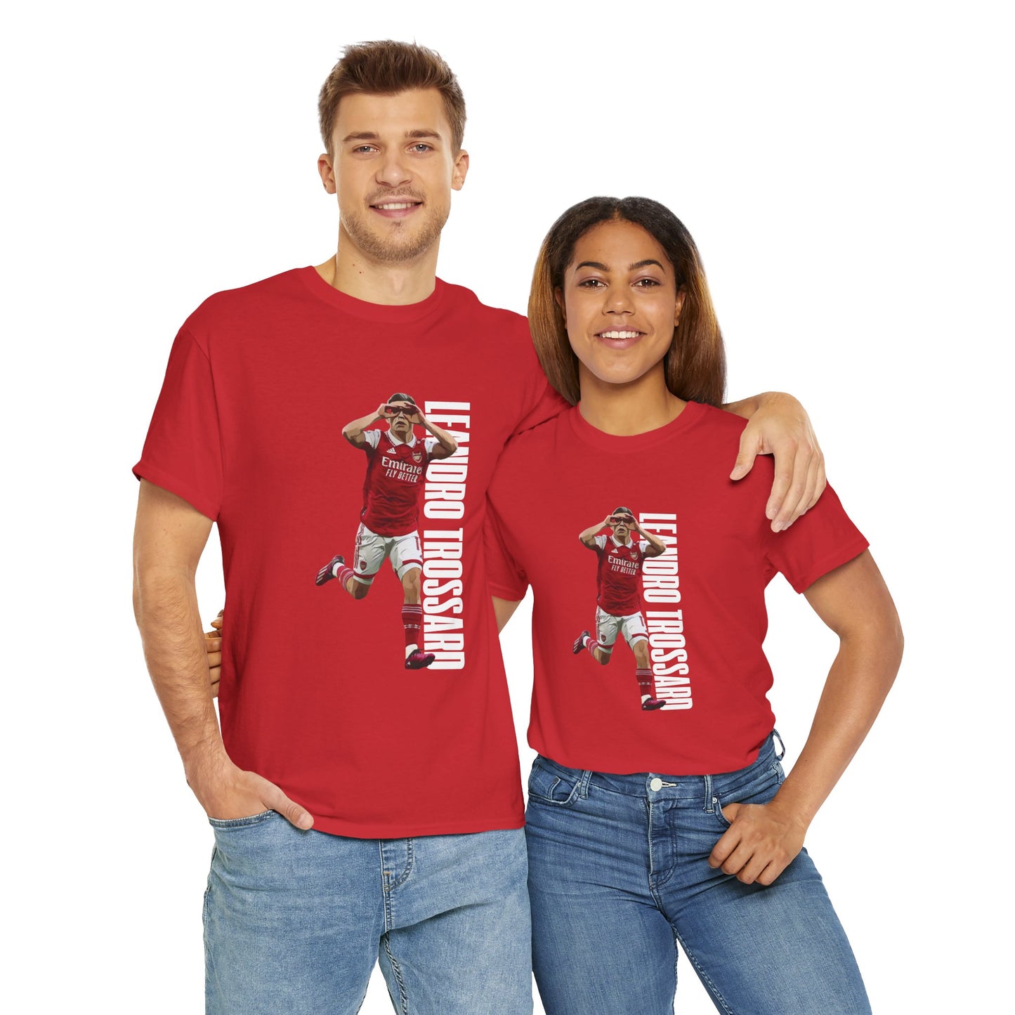 Stand out with this exclusive Arsenal Fan Leandro Trossard T-shirt with our unique© Design. Perfect gift for a Gooner, wearable Arsenal Art present showing your love for the Gunners. 
Leandro Trossard is a Belgian forward known for his flair, creativity, and goal-scoring ability. Since joining Arsenal from Brighton in January 2023, he has become a vital player under Mikel Arteta, delivering goals, assists, and versatility across the front line. Leandro Trossard | Arsenal Player Leandro Trossard | Leandro Tr