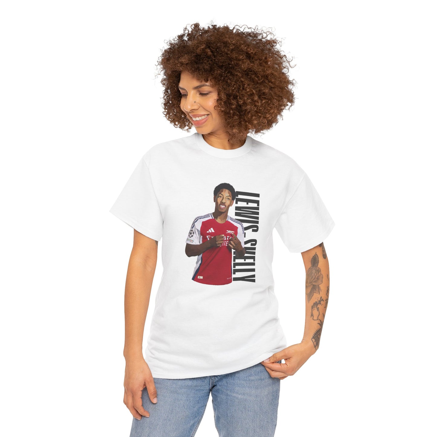 Exclusive Arsenal Fan Myles Lewis-Skelly T-shirt with our unique © Design. Perfect gift for a Gooner, wearable Arsenal Art present showing your love for the Gunners. Myles Lewis-Skelly | Arsenal Player Myles Lewis-Skelly | Myles Lewis-Skelly T-shirt  | Lewis-Skelly Arsenal | Myles Lewis-Skelly Chant | Gunner T-shirt | Arsenal men | Arsenal mens T-Shirt | Periodic Table | Arsenal Clothing | Gooner Fashion | Arsenal T-shirt | Arsenal Art | Gooner T-shirt | Gift for him | Gift for Her | Gift for Gooner | Prese